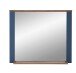 Garderobenspiegel >Dijon< in Parasian Blue Dekor - 98x80x17 (BxHxT)