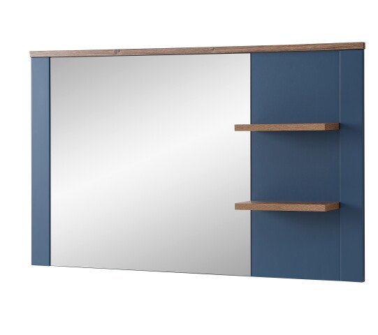 Garderobenspiegel >Dijon< in Parasian Blue Dekor - 130x80x17 (BxHxT)