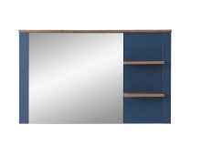 Garderobenspiegel >Dijon< in Parasian Blue Dekor - 130x80x17 (BxHxT)
