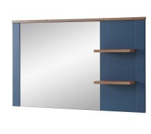 Garderobenspiegel >Dijon< in Parasian Blue Dekor -...
