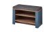 Schuhbank >Dijon< in Parasian Blue Dekor, MDF, Spannplatte - 81x52x38cm (BxHxT)