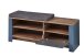 Schuhbank >Dijon< in Parasian Blue Dekor, MDF, Spannplatte - 130x52x38cm (BxHxT)