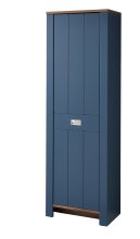 Garderoben-Set >Dijon< in Parasian Blue Dekor - 274x201x38 (BxHxT)