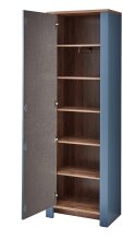 Garderoben-Set >Dijon< in Parasian Blue Dekor - 274x201x38 (BxHxT)