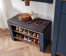 Garderoben-Set >Dijon< in Parasian Blue Dekor - 274x201x38 (BxHxT)
