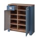Garderoben-Set >Dijon< in Parasian Blue Dekor - 274x201x38 (BxHxT)