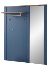 Garderoben-Set >Dijon< in Parasian Blue Dekor - 228x201x38 (BxHxT)