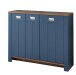 Garderoben-Set >Dijon< in Parasian Blue Dekor - 193x201x38 (BxHxT)
