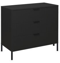 Kommode >Bonnie< in anthrazit matt lack - 81x80x45cm (BxHxT)