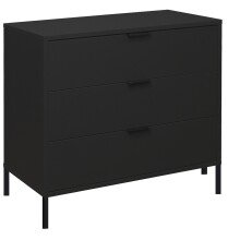 Kommode >Bonnie< in anthrazit matt lack - 81x80x45cm (BxHxT)