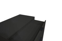 Kommode >Bonnie< in anthrazit matt lack - 81x80x45cm (BxHxT)