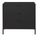 Kommode >Bonnie< in anthrazit matt lack - 81x80x45cm (BxHxT)