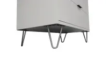 Schubkastenkommode >Bonnie< in kreidegrau matt lack - 119x80x45cm (BxHxT)