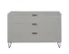 Schubkastenkommode >Bonnie< in kreidegrau matt lack - 119x80x45cm (BxHxT)