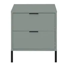 Nachtkommode >Bonnie< in pine green matt lack -...
