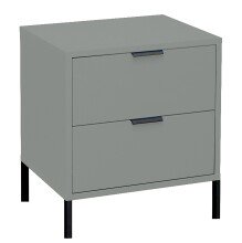 Nachtkommode >Bonnie< in pine green matt lack - 51x60x45cm (BxHxT)