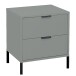 Nachtkommode >Bonnie< in pine green matt lack - 51x60x45cm (BxHxT)
