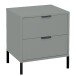 Nachtkommode >Bonnie< in pine green matt lack - 51x60x45cm (BxHxT)