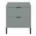 Nachtkommode >Bonnie< in pine green matt lack - 51x60x45cm (BxHxT)