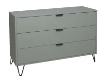 Schubkastenkommode >Bonnie< in pine green matt lack...