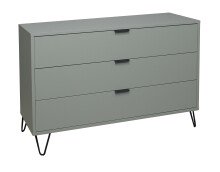 Schubkastenkommode >Bonnie< in pine green matt lack - 119x80x45cm (BxHxT)