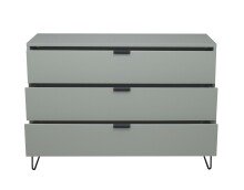 Schubkastenkommode >Bonnie< in pine green matt lack - 119x80x45cm (BxHxT)