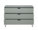 Schubkastenkommode >Bonnie< in pine green matt lack - 119x80x45cm (BxHxT)