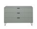 Schubkastenkommode >Bonnie< in pine green matt lack - 119x80x45cm (BxHxT)