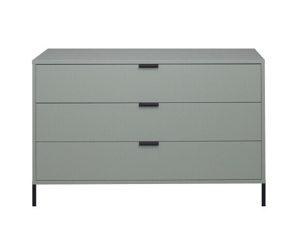 Schubkastenkommode >Bonnie< in pine green matt lack - 119x80x45cm (BxHxT)