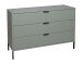 Schubkastenkommode >Bonnie< in pine green matt lack - 119x80x45cm (BxHxT)