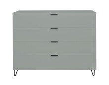 Schubkastenkommode >Bonnie< in pine green matt lack - 119x101x45cm (BxHxT)