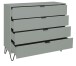 Schubkastenkommode >Bonnie< in pine green matt lack - 119x101x45cm (BxHxT)