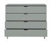 Schubkastenkommode >Bonnie< in pine green matt lack - 119x101x45cm (BxHxT)