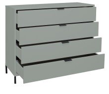 Schubkastenkommode >Bonnie< in pine green matt lack - 119x101x45cm (BxHxT)