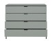 Schubkastenkommode >Bonnie< in pine green matt lack - 119x101x45cm (BxHxT)
