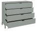 Schubkastenkommode >Bonnie< in pine green matt lack - 119x101x45cm (BxHxT)