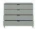 Schubkastenkommode >Bonnie< in pine green matt lack - 119x101x45cm (BxHxT)