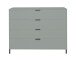 Schubkastenkommode >Bonnie< in pine green matt lack - 119x101x45cm (BxHxT)