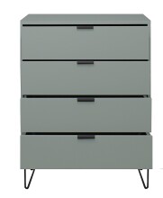 Kommode >Bonnie< in pine green matt lack - 81x100x45cm (BxHxT)