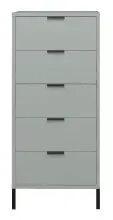 Hochkommode >Bonnie< in pine green matt lack -...