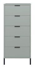 Hochkommode >Bonnie< in pine green matt lack -...