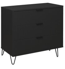 Kommode >Bonnie< in anthrazit matt lack - 81x80x45cm (BxHxT)