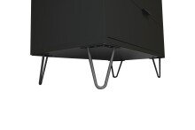 Kommode >Bonnie< in anthrazit matt lack - 81x80x45cm (BxHxT)