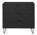 Kommode >Bonnie< in anthrazit matt lack - 81x80x45cm (BxHxT)