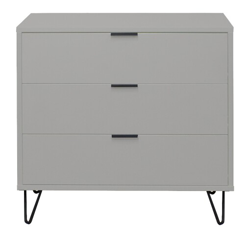 Kommode >Bonnie< in kreidegrau matt lack - 81x80x45cm (BxHxT)