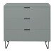 Kommode >Bonnie< in pine green matt lack - 81x80x45cm (BxHxT)