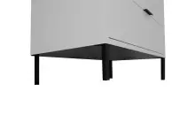 Kommode >Bonnie< in kreidegrau matt lack - 81x80x45cm (BxHxT)