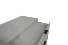 Kommode >Bonnie< in kreidegrau matt lack - 81x80x45cm (BxHxT)