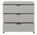 Kommode >Bonnie< in kreidegrau matt lack - 81x80x45cm (BxHxT)