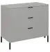 Kommode >Bonnie< in kreidegrau matt lack - 81x80x45cm (BxHxT)